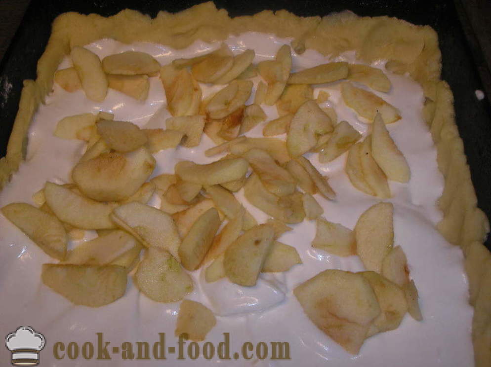 Ανοίξτε τη ζύμη μηλόπιτα - πώς να μαγειρεύουν μήλο ζύμη πίτας, ένα βήμα προς βήμα φωτογραφίες συνταγή