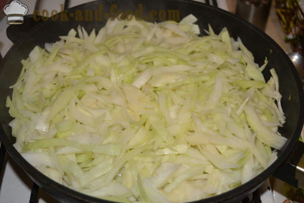 Κοκκινιστό λάχανο με κιμά σε skovorode- πώς να μαγειρεύουν ένα νόστιμο στιφάδο λάχανο με κιμά, μια βήμα προς βήμα φωτογραφίες συνταγή