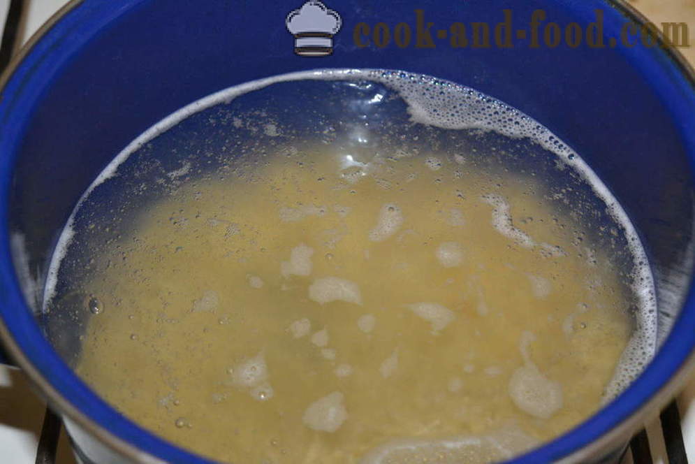 Πώς να Βράζουμε ζυμαρικά για το γαρνίρισμα - πώς να μαγειρεύουν τα ζυμαρικά να κρατήσει κολλήσει μαζί, βήμα προς βήμα φωτογραφίες συνταγή