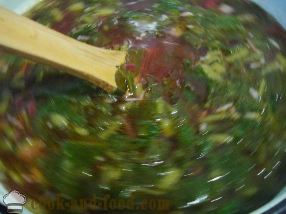 Σούπα λαχανικών με λάπαθο - πώς να μαγειρεύουν σούπα με λάπαθο, ένα βήμα προς βήμα φωτογραφίες συνταγή