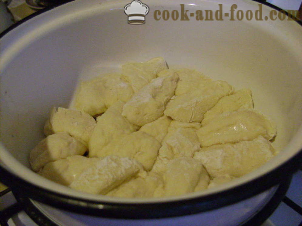 Πολτάβα ζυμαρικά για ένα ζευγάρι - πώς να μαγειρεύουν ζυμαρικά στην Πολτάβα, με μια βήμα προς βήμα φωτογραφίες συνταγή