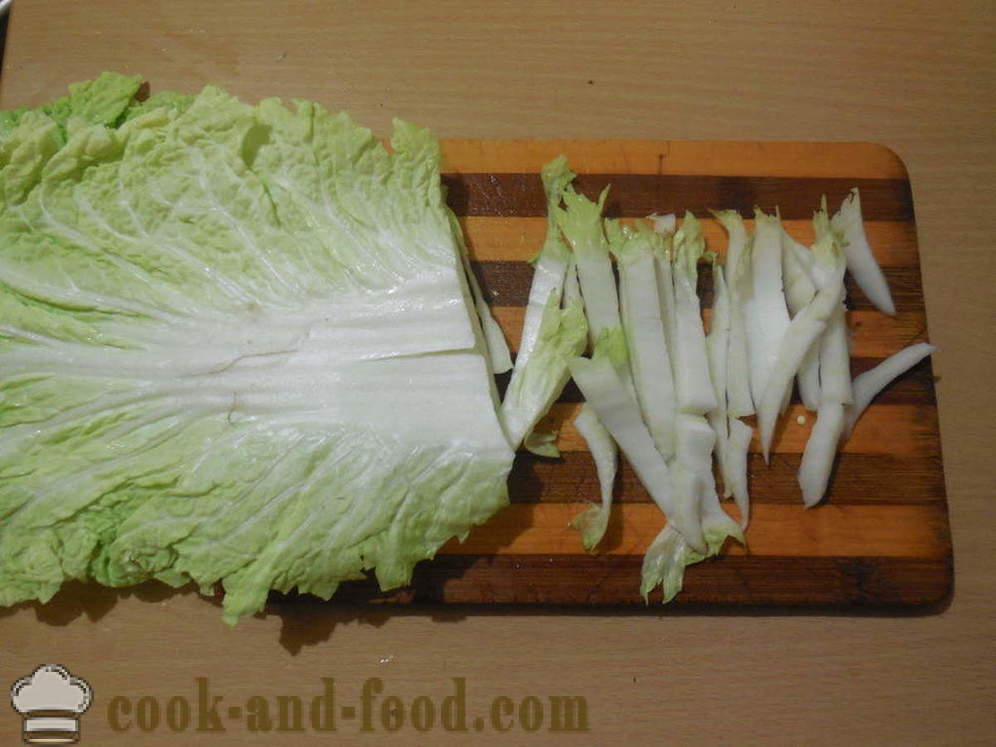 Λαχανικά στην κορεατική - το μαγείρεμα των λαχανικών στα κορεατικά, ένα βήμα προς βήμα φωτογραφίες συνταγή