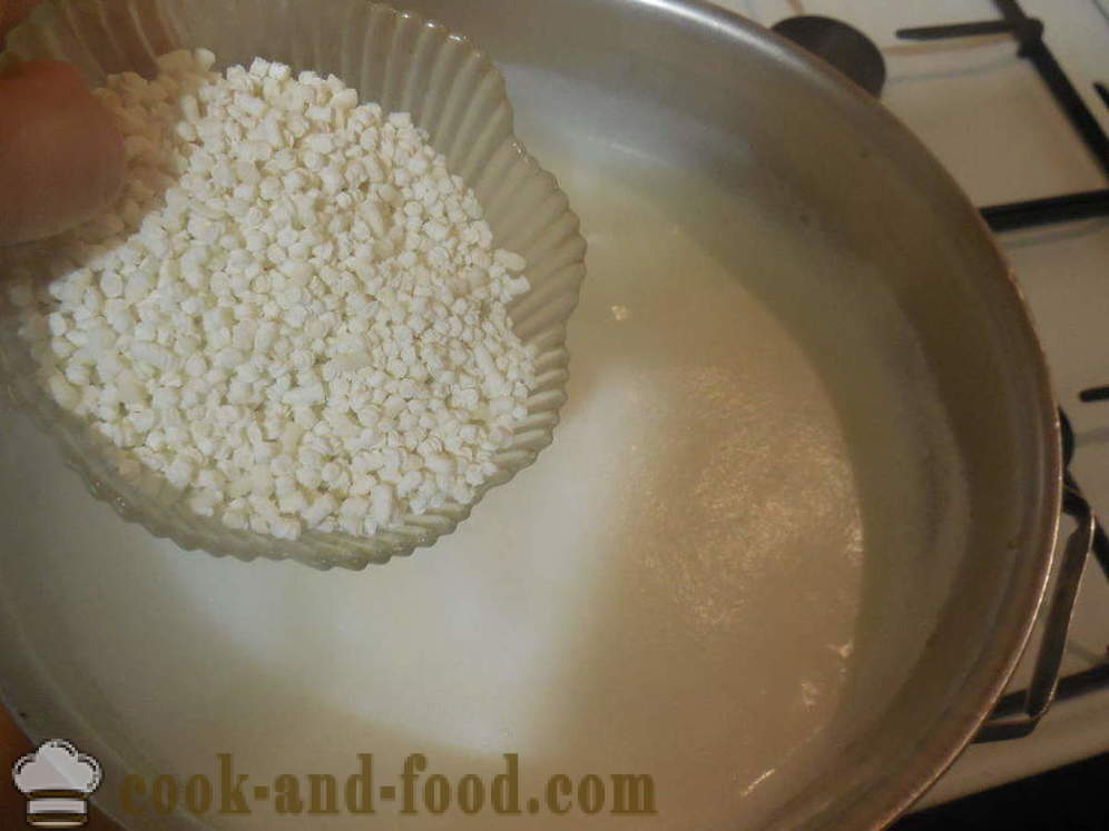 Sago κουάκερ γάλα - πώς να μαγειρεύουν χυλό σάγου γάλα, μια βήμα προς βήμα φωτογραφίες συνταγή