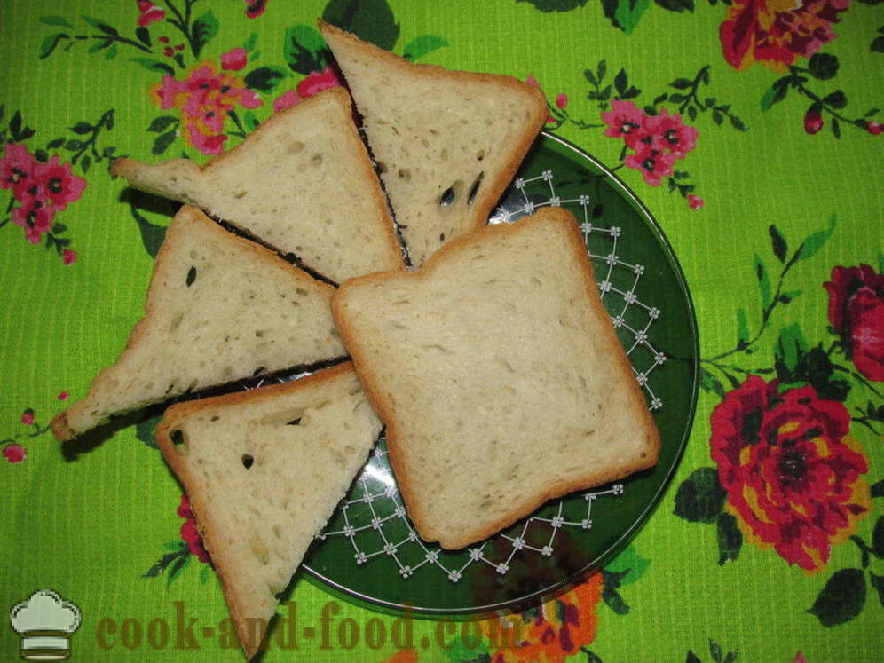 Ζεστό σάντουιτς στο φούρνο με λουκάνικο και τυρί - πώς να κάνει ζεστά σάντουιτς στο φούρνο, με μια βήμα προς βήμα φωτογραφίες συνταγή