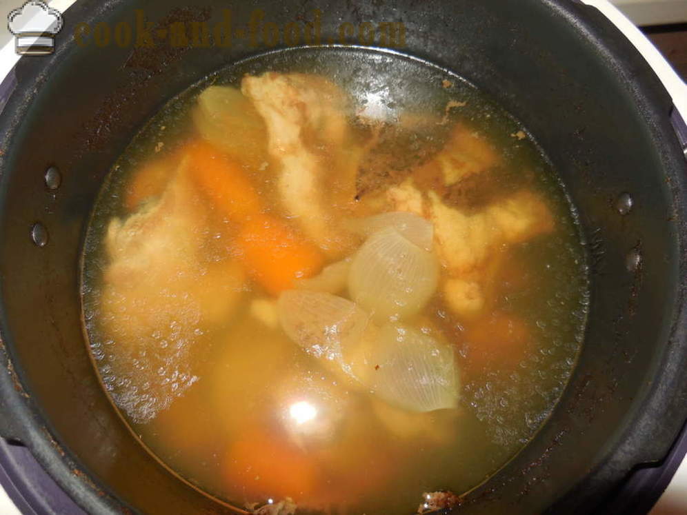 Σπιτικό ζελέ κοτόπουλο χωρίς ζελατίνη - πώς να προετοιμάσει ζελέ κοτόπουλο και χοιρινό multivarka-κουζίνα, ένα βήμα προς βήμα φωτογραφίες συνταγή
