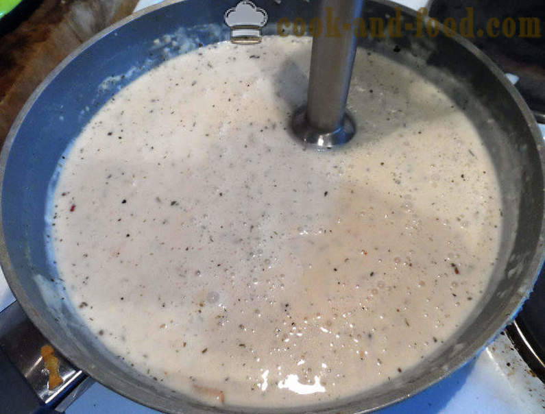 Κροκέτες σύμφωνα με μπεσαμέλ στο φούρνο - πώς να μαγειρεύουν κεφτέδες με πατάτες και κρέμα γάλακτος σάλτσα, μια βήμα προς βήμα φωτογραφίες συνταγή