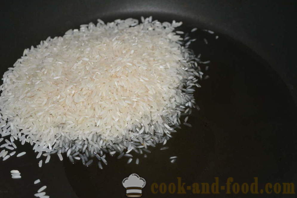 Πώς να μαγειρέψουν το ρύζι για γαρνιτούρα εύθρυπτο - πώς να μαγειρεύουν τραγανό ρύζι σε ένα τηγάνι, μια βήμα προς βήμα φωτογραφίες συνταγή