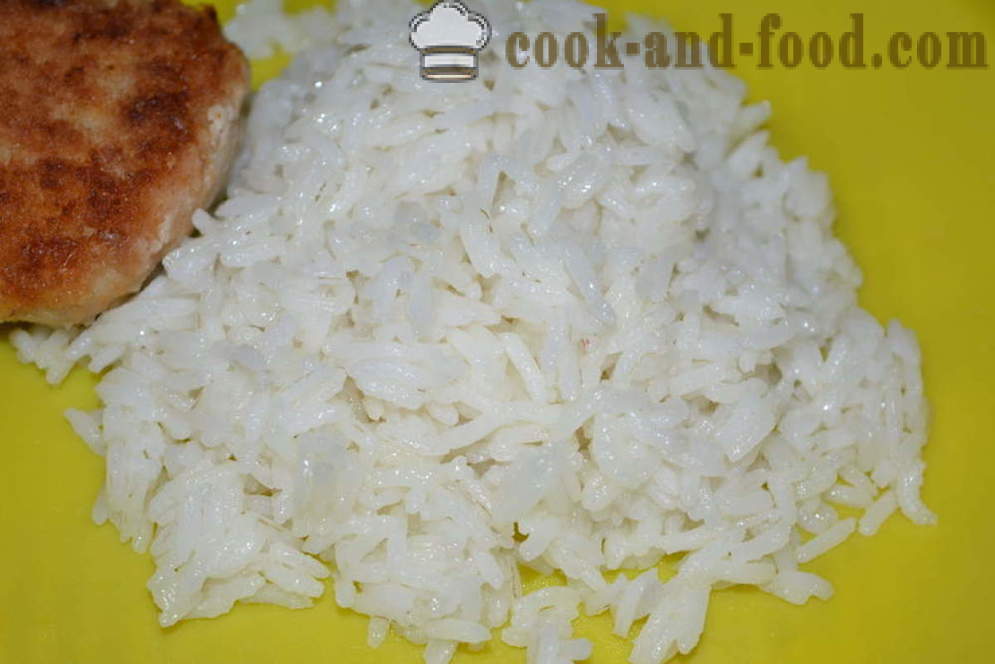 Πώς να μαγειρέψουν το ρύζι για γαρνιτούρα εύθρυπτο - πώς να μαγειρεύουν τραγανό ρύζι σε ένα τηγάνι, μια βήμα προς βήμα φωτογραφίες συνταγή