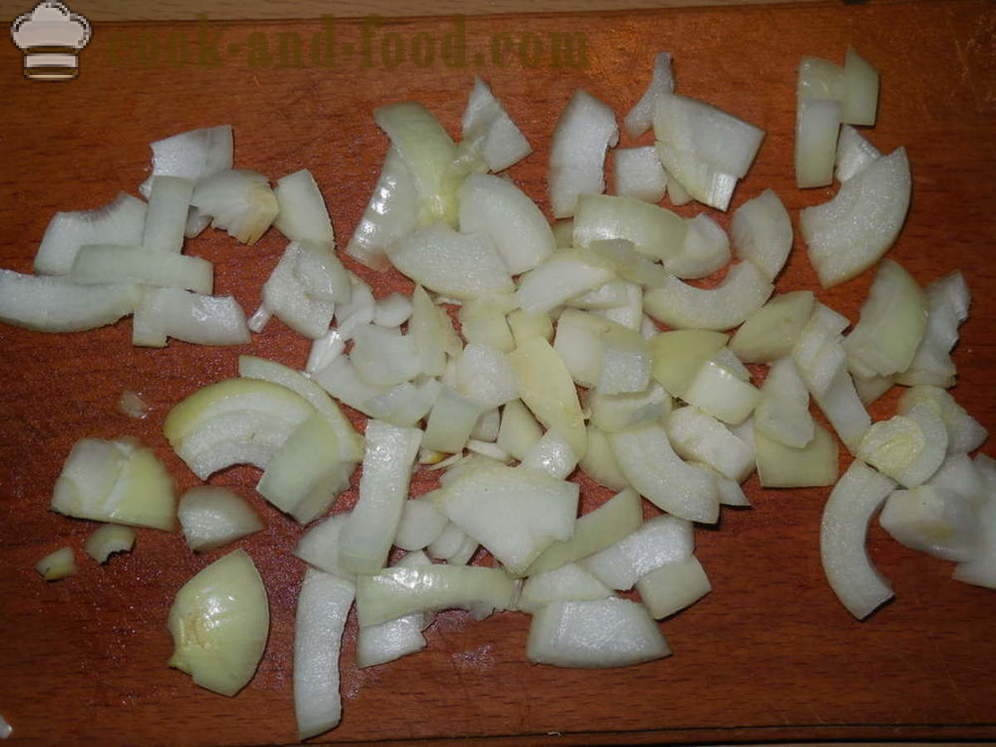 Ψητή πατάτα με κρέας και λαχανικά - πώς να μαγειρεύουν ένα στιφάδο από πατάτες με κρέας στο multivarka, βήμα προς βήμα φωτογραφίες συνταγή