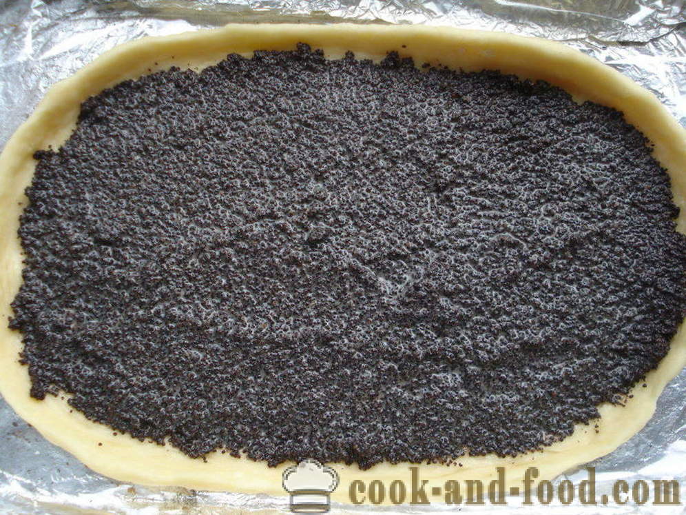 Κέικ ζύμης με σπόρους παπαρούνας στο φούρνο - πώς να μαγειρέψουν ένα κέικ με σπόρους παπαρούνας, βήμα προς βήμα φωτογραφίες συνταγή