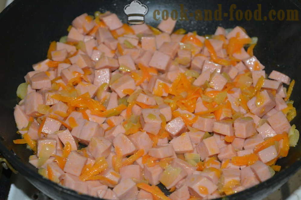 Σούπα πατάτας με κρουτόν και σαλάμι - πώς να κάνει σούπα από πατάτα, ένα βήμα προς βήμα φωτογραφίες συνταγή