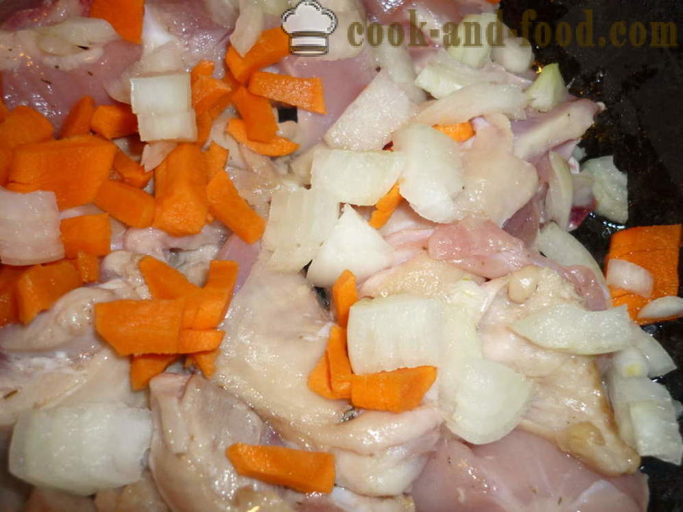 Κοκκινιστό κοτόπουλο με σάλτσα ντομάτας - τόσο νόστιμο για να μαγειρέψουν κοτόπουλο στιφάδο, ένα βήμα προς βήμα φωτογραφίες συνταγή