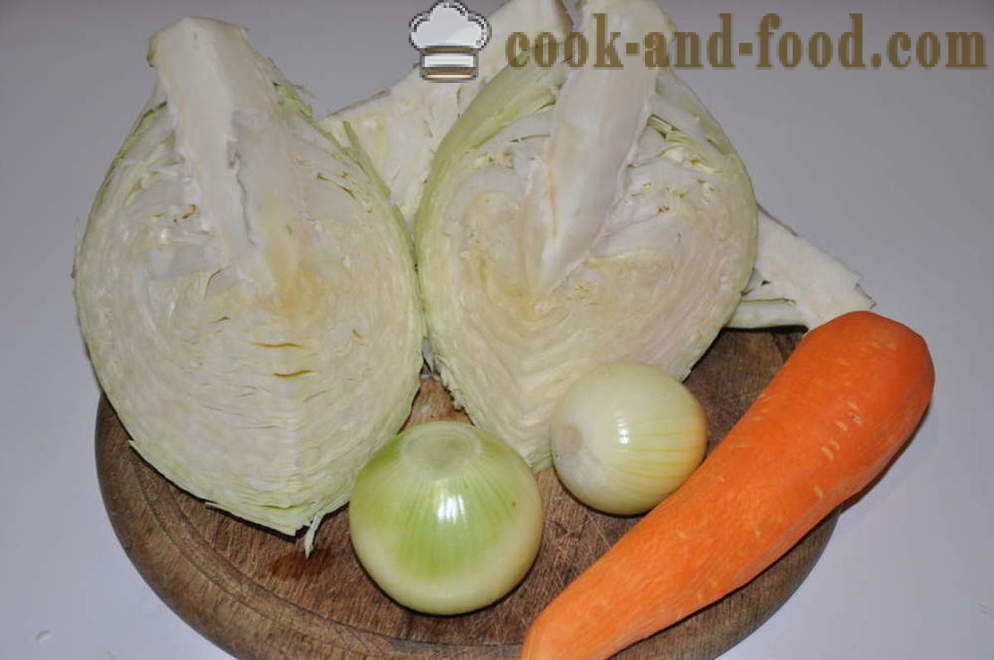 Νόστιμο κοκκινιστό λάχανο με δαμάσκηνα σε μια κατσαρόλα - πώς να μαγειρεύουν κοκκινιστό λάχανο με δαμάσκηνα, ένα βήμα προς βήμα φωτογραφίες συνταγή
