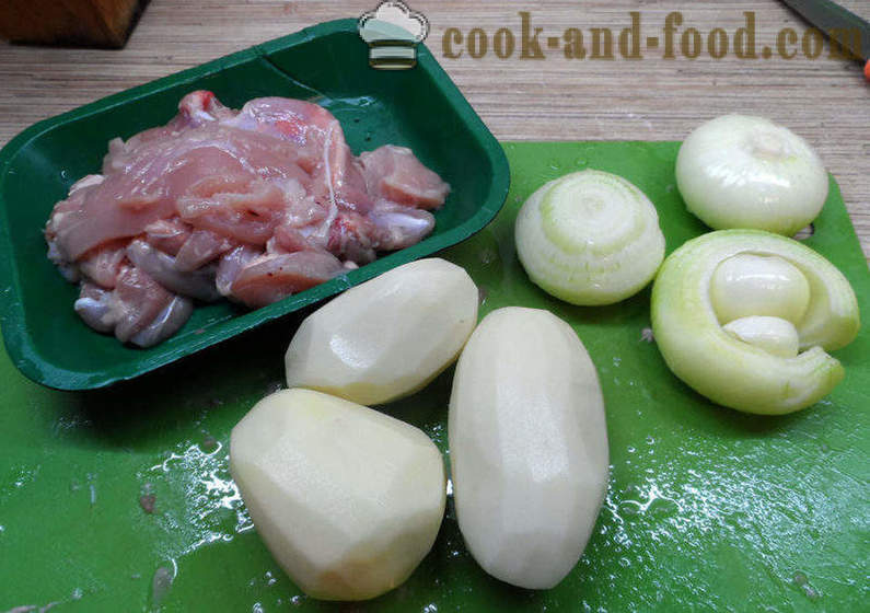 Echpochmak ταρτάρ, με βάση το κρέας και πατάτες - πώς να μαγειρεύουν echpochmak, βήμα προς βήμα φωτογραφίες συνταγή