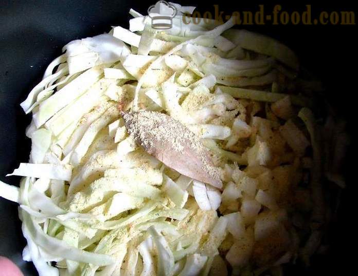 Bigus από φρέσκο ​​λάχανο με κοτόπουλο - Bigus πώς να μαγειρεύουν το κοτόπουλο και το λάχανο, ένα βήμα προς βήμα φωτογραφίες συνταγή