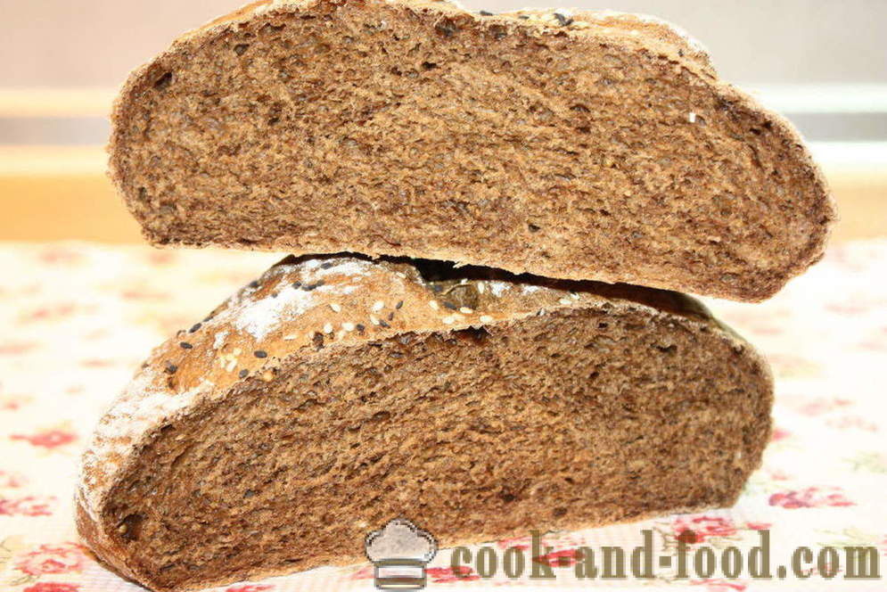 Συνταγή για ψωμί σίκαλης στο φούρνο - πώς να ψήνουν ψωμί σίκαλης στο σπίτι, βήμα προς βήμα φωτογραφίες συνταγή