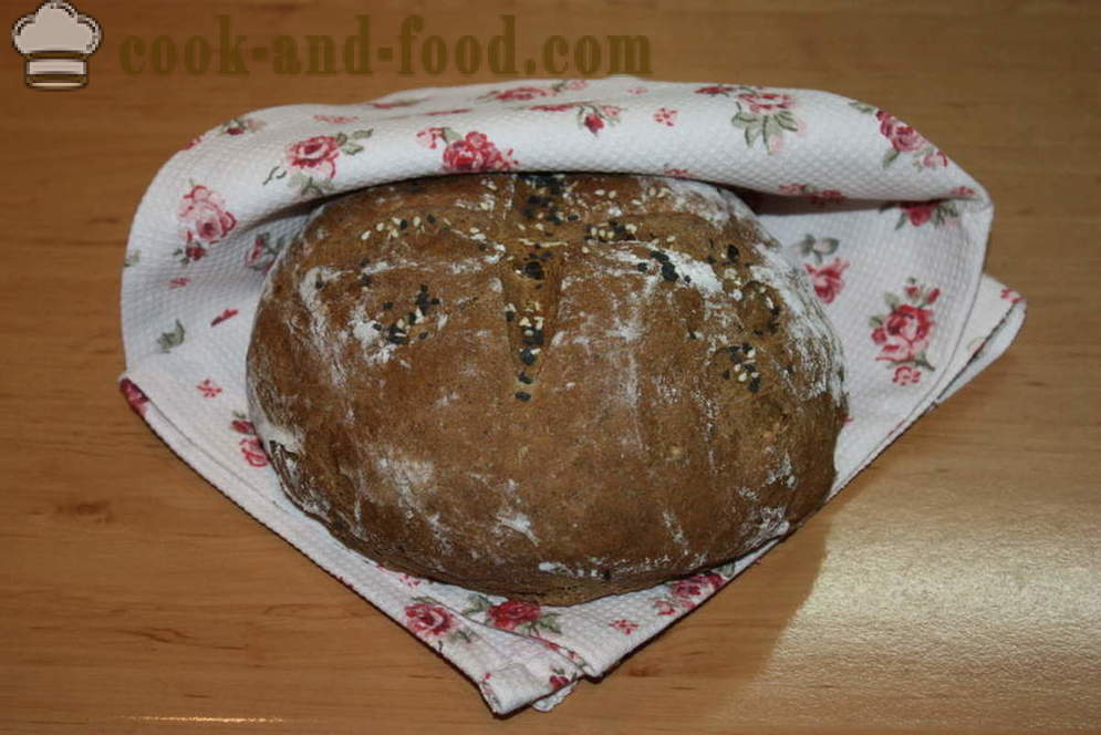 Συνταγή για ψωμί σίκαλης στο φούρνο - πώς να ψήνουν ψωμί σίκαλης στο σπίτι, βήμα προς βήμα φωτογραφίες συνταγή