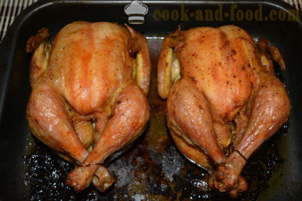 Κοτόπουλο γεμιστό με τραγανή κρούστα ψημένο στο φούρνο - όπως ψητό κοτόπουλο σε όλο το φούρνο, ένα βήμα προς βήμα φωτογραφίες συνταγή