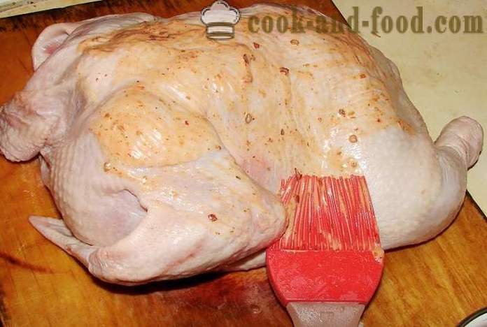 Κοτόπουλο αλάτι στο φούρνο - πώς να μαγειρεύουν το κοτόπουλο για το αλάτι, ένα βήμα προς βήμα φωτογραφίες συνταγή