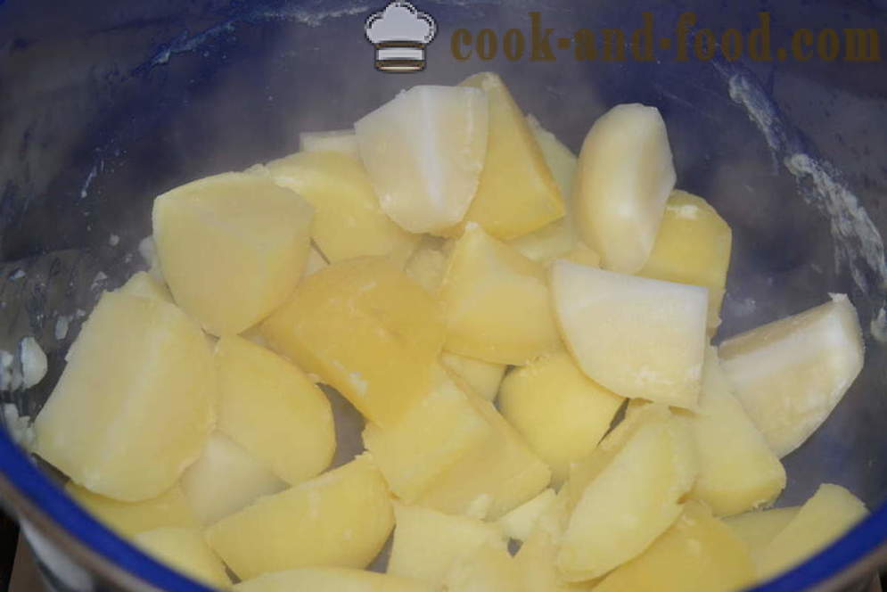 Πουρές πατάτας με γάλα και βούτυρο, χωρίς σβώλους - πώς να μαγειρεύουν ένα νόστιμο πουρέ πατάτας, μια βήμα προς βήμα φωτογραφίες συνταγή