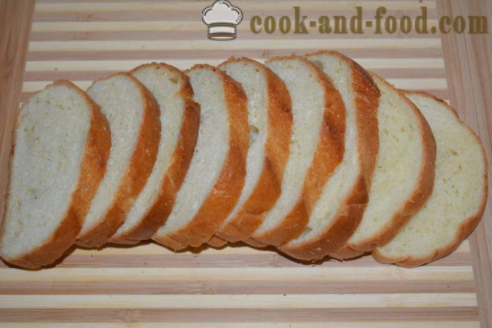 Γλυκό ψωμί του τοστ με αυγό και το γάλα σε μια κατσαρόλα - πώς να κάνει μια φραντζόλα ψωμί του τοστ σε ένα τηγάνι, μια βήμα προς βήμα φωτογραφίες συνταγή