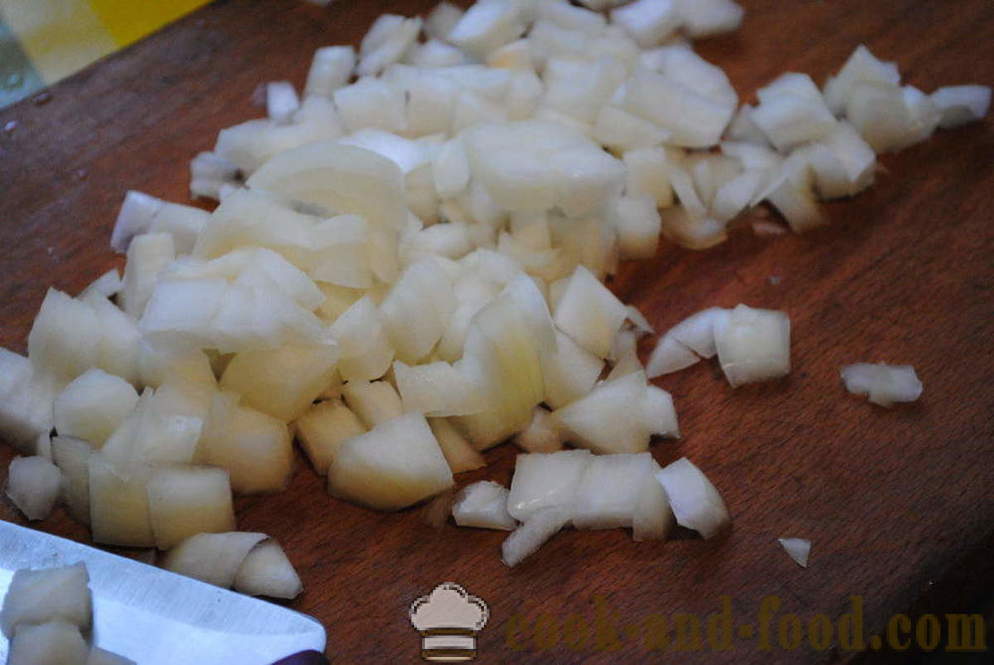 Σαλάτα Puff με μανιτάρια και τυρί - πώς να προετοιμάσει πολυεπίπεδη σαλάτα με μανιτάρια, ένα βήμα προς βήμα φωτογραφίες συνταγή