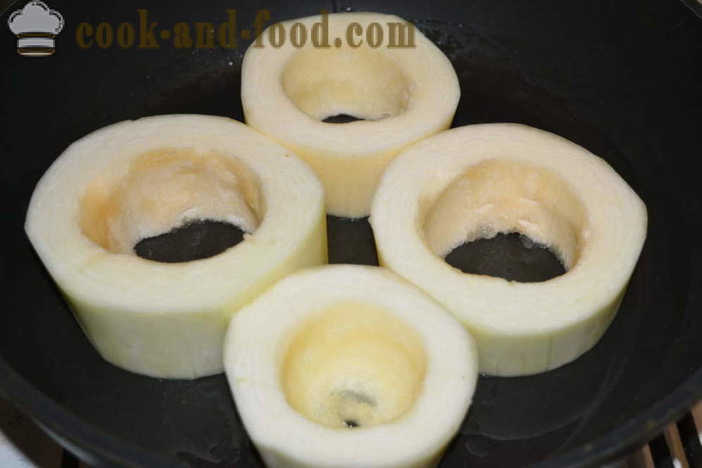 Delicious φωλιά του κολοκυθάκια γεμιστά με κιμά - πώς να προετοιμάσει κολοκυθάκια με κιμά σε ένα τηγάνι, μια βήμα προς βήμα φωτογραφίες συνταγή