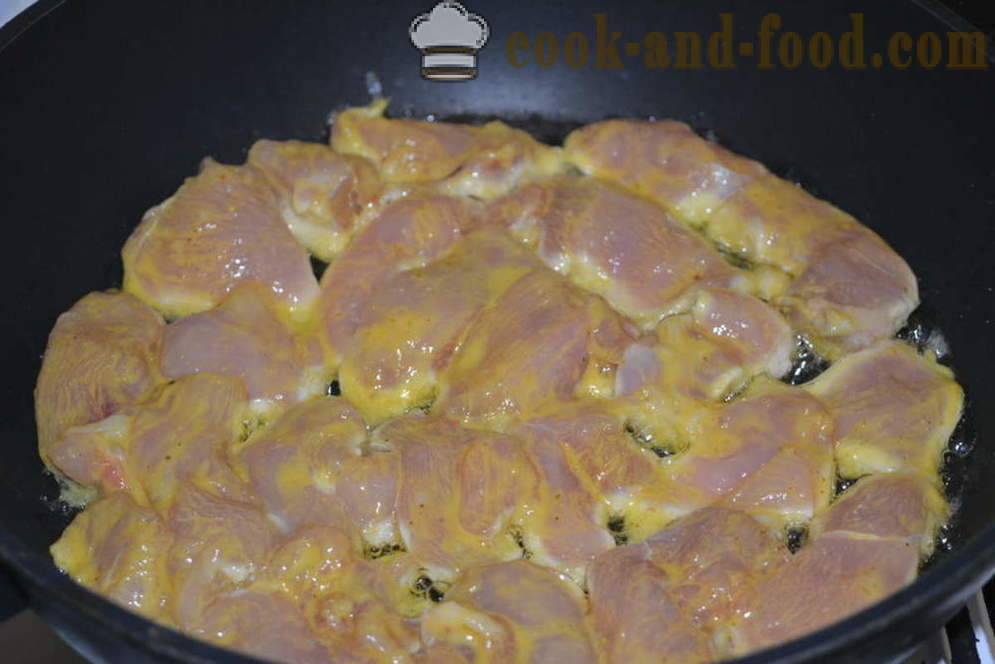 Delicious στήθος κοτόπουλου τηγανισμένα σε μια κατσαρόλα - πώς να μαγειρεύουν ένα ζουμερό στήθος κοτόπουλου σε ένα τηγάνι, μια βήμα προς βήμα φωτογραφίες συνταγή