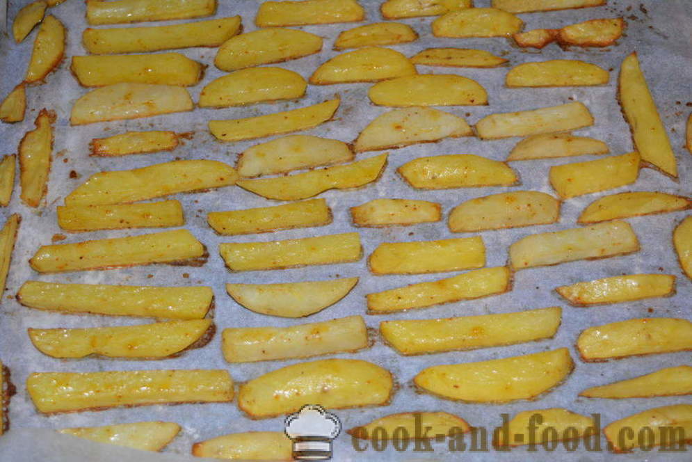 Τραγανό πατάτες στο φούρνο - πώς να μαγειρεύουν πατάτες στο σπίτι, βήμα προς βήμα φωτογραφίες συνταγή