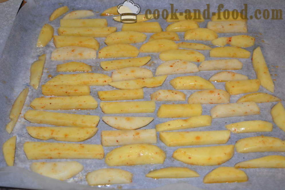 Τραγανό πατάτες στο φούρνο - πώς να μαγειρεύουν πατάτες στο σπίτι, βήμα προς βήμα φωτογραφίες συνταγή