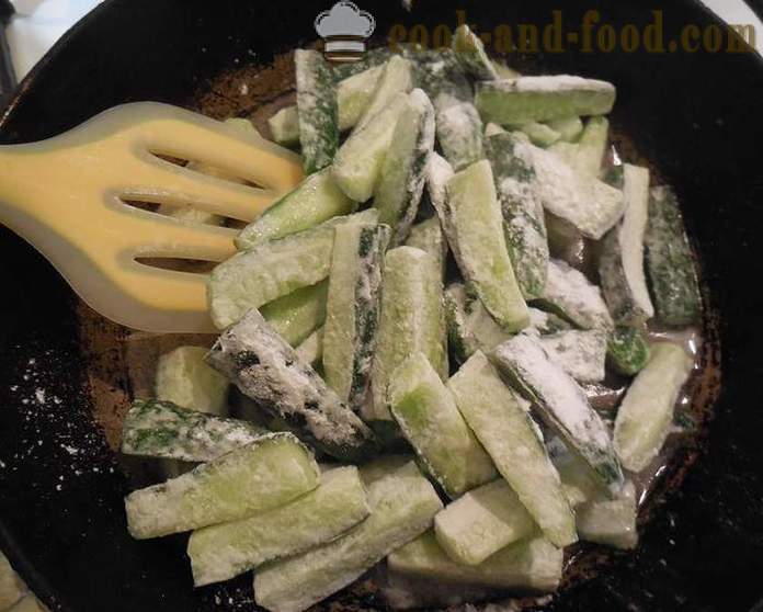 Τηγανητά αγγούρι με καυτερή πιπεριά, το σκόρδο και σουσάμι, πώς να μαγειρεύουν τηγανητές αγγούρι - ένα βήμα προς βήμα φωτογραφίες συνταγή