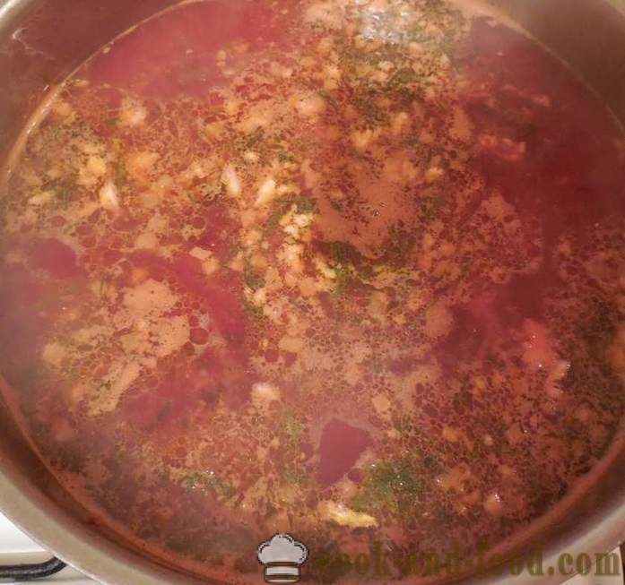Κλασικό, ζεστή σούπα παντζάρι σούπα με κρέας - πώς να μαγειρεύουν σούπα παντζάρι, μια βήμα προς βήμα φωτογραφίες συνταγών