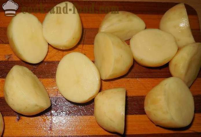 Νόστιμα νέα πατάτες σε ξινή κρέμα με άνηθο και το σκόρδο - πώς να μαγειρεύουν ένα νόστιμο πρώιμες πατάτες, μια απλή συνταγή με μια φωτογραφία