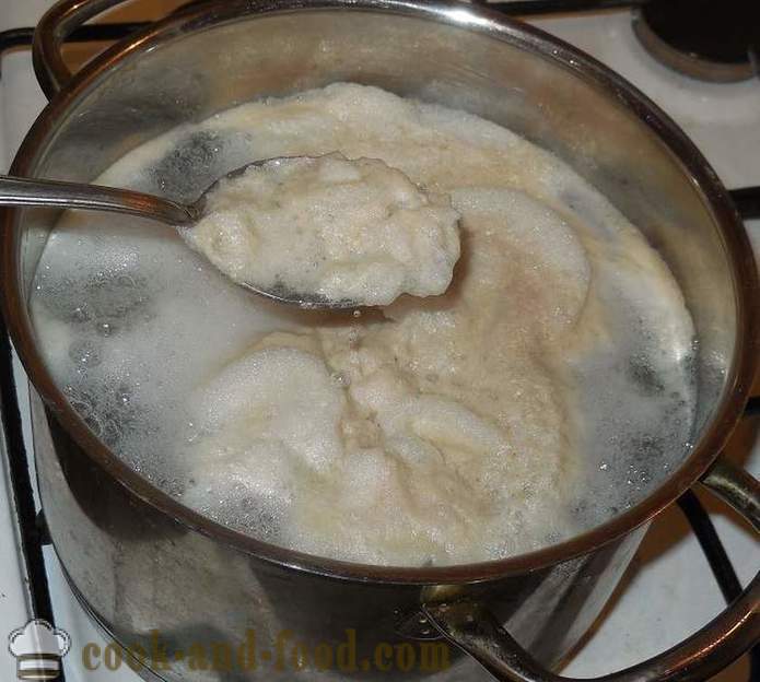 Σούπα με ζυμαρικά σε ζωμό κρέατος - πώς να κάνει ζυμαρικά αυγά και το αλεύρι - ένα βήμα προς βήμα φωτογραφίες συνταγή