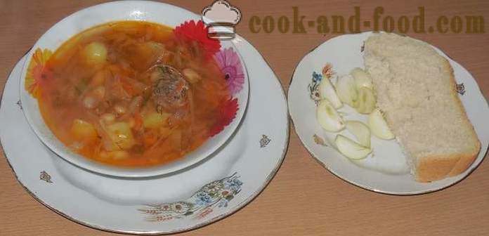 Νόστιμα σπιτικά σούπα με φασόλια στα Ουκρανικά - πώς να μαγειρεύουν σούπα με φασόλια στο ουκρανικό - ένα βήμα προς βήμα φωτογραφίες συνταγή