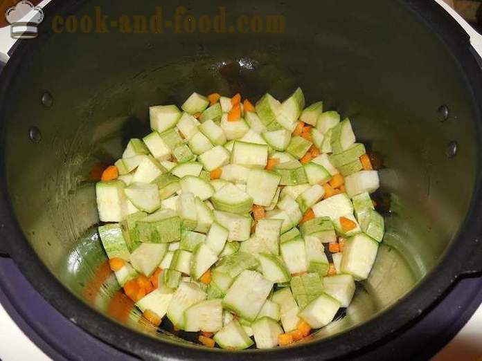 Στιφάδο λαχανικών με κολοκυθάκια, λάχανο και πατάτες στο multivarka - πώς να μαγειρεύουν στιφάδο λαχανικών - βήμα τη συνταγή προς βήμα, με φωτογραφίες