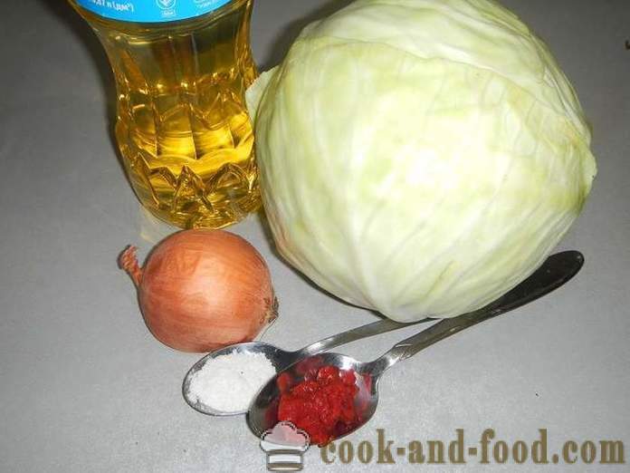 Κοκκινιστό λάχανο με ντομάτες - ζουμερό και νόστιμο - πώς να μαγειρεύουν κοκκινιστό λάχανο - μια βήμα προς βήμα τη συνταγή με φωτογραφίες