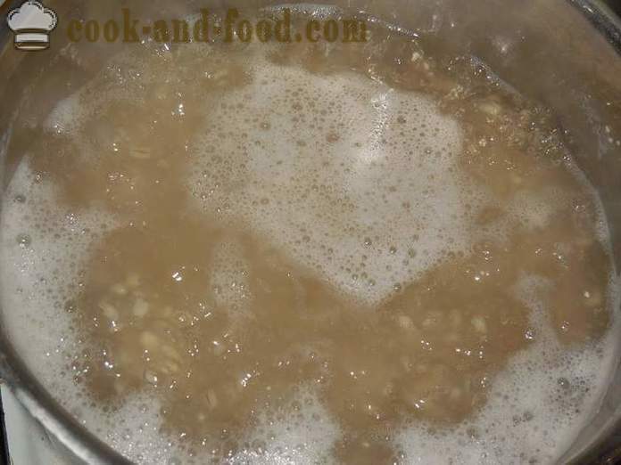Delicious χυλό κριθαριού για το νερό - ένα βήμα προς βήμα τη συνταγή με φωτογραφίες - πώς να μαγειρεύουν χυλό κριθαριού