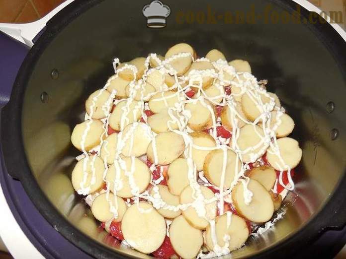 Λαχανικών κατσαρόλα με μανιτάρια και πατάτες στο multivarka - πώς να μαγειρεύουν λαχανικών κατσαρόλα - συνταγή με φωτογραφίες - βήμα προς βήμα