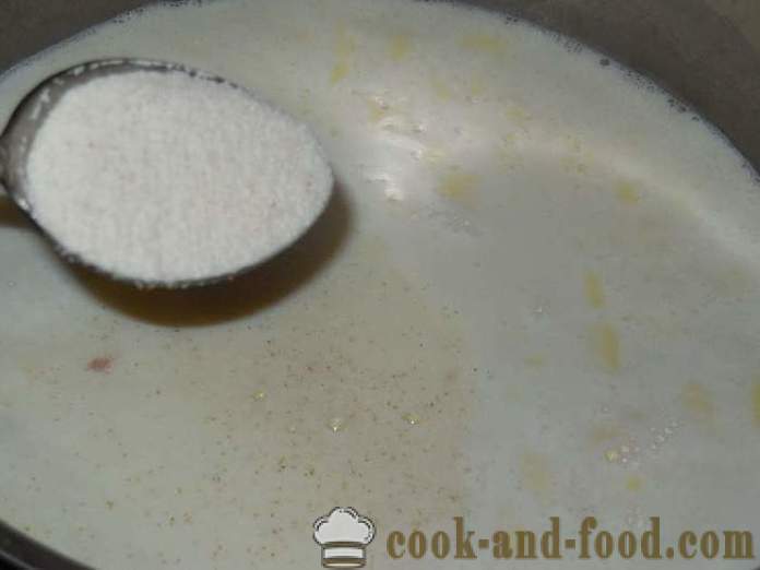 Πώς να μαγειρέψουν κουάκερ με γάλα χωρίς σβώλους - βήμα προς βήμα η συνταγή για το σιμιγδάλι με φωτογραφίες