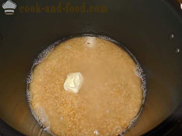 Χαλαρά χυλό σιταριού για το νερό στο multivarka - πώς να ετοιμάζω χυλό σιταριού για το νερό - η συνταγή με μια φωτογραφία
