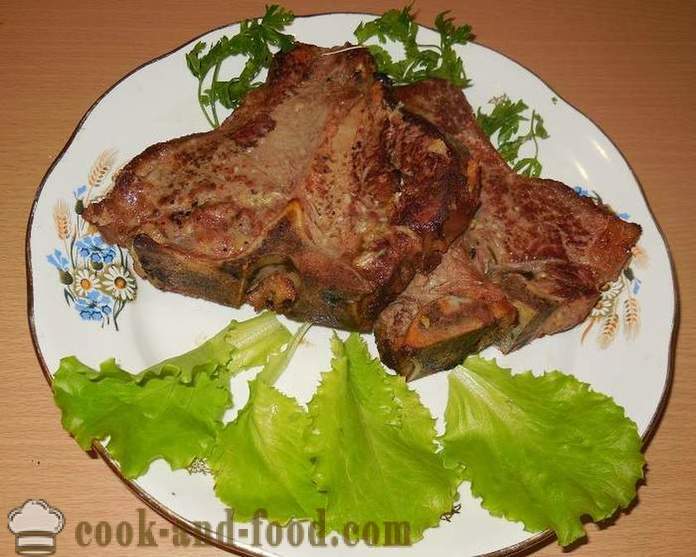 Νόστιμο και ζουμερό μοσχαρίσιο φιλέτο ή χοιρινό Ti Bon - μαγείρεμα γεμάτο ψήσιμο κρέατος - ένα βήμα προς βήμα φωτογραφίες συνταγή