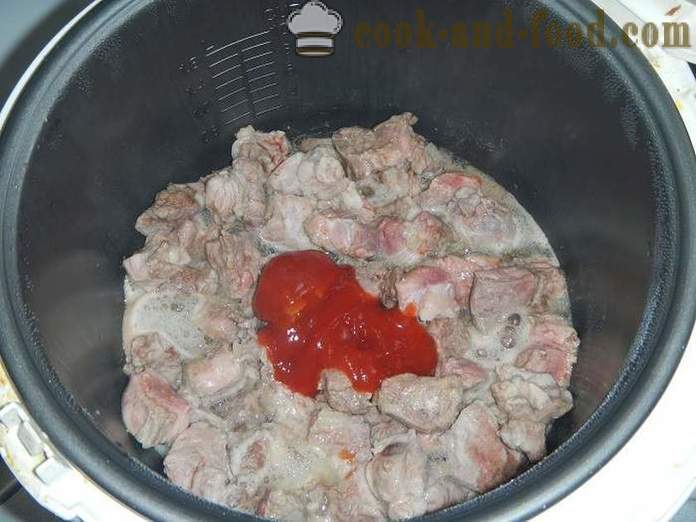 Βρασμένο πατάτες με κρέας στο multivarka, σε μια κατσαρόλα στη φωτιά - μια βήμα προς βήμα η συνταγή για το πώς να μαγειρεύουν στιφάδο πατάτα με multivarka κρέας - με φωτογραφίες