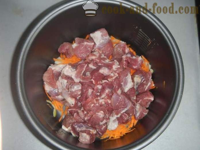 Νόστιμα γκούλας χοιρινό σε σάλτσα multivarka ή χοιρινό κρέας - ένα βήμα προς βήμα τη συνταγή με φωτογραφίες πώς να μαγειρεύουν χοιρινό γκούλας