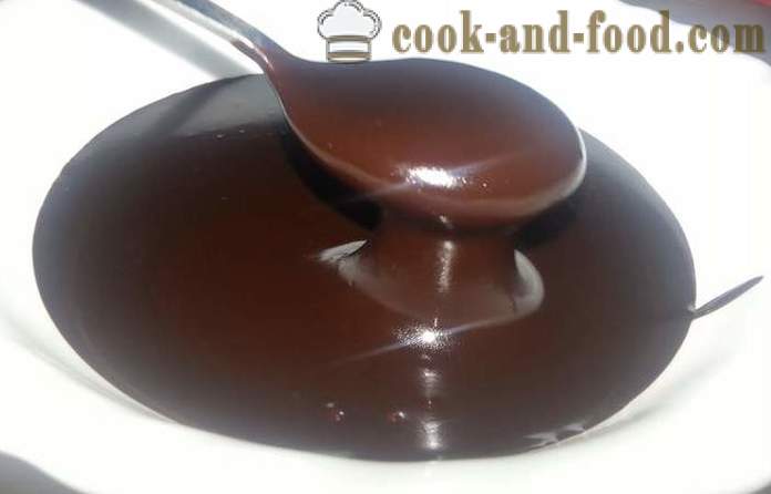 Καλύτερη γλάσο σοκολάτας με κρέμα γάλακτος - μια συνταγή πώς να κάνει ένα λούστρο κακάο, κρέμα γάλακτος και το βούτυρο, με το βίντεο