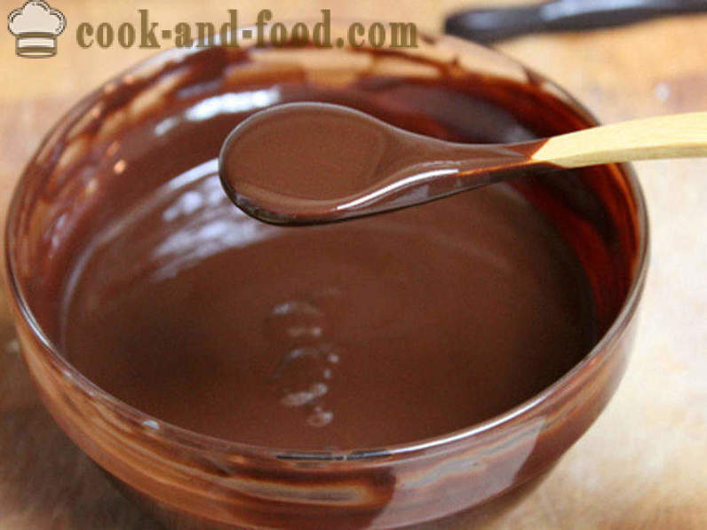 Κρεμώδης γλάσο σοκολάτας από κακάο, ζάχαρη και γάλα - πώς να κάνει μια επικάλυψη σοκολάτας συνταγή κακάο με βίντεο