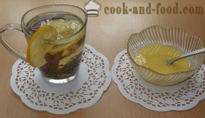 Πράσινο τσάι με τζίντζερ, λεμόνι, μέλι και μπαχαρικά - πώς να ετοιμάζω συνταγή τσάι τζίντζερ με φωτογραφίες.