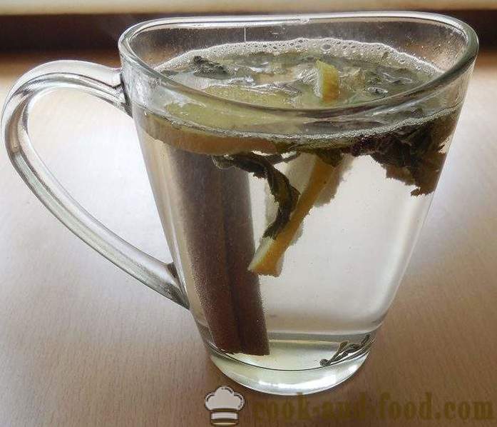 Πράσινο τσάι με τζίντζερ, λεμόνι, μέλι και μπαχαρικά - πώς να ετοιμάζω συνταγή τσάι τζίντζερ με φωτογραφίες.