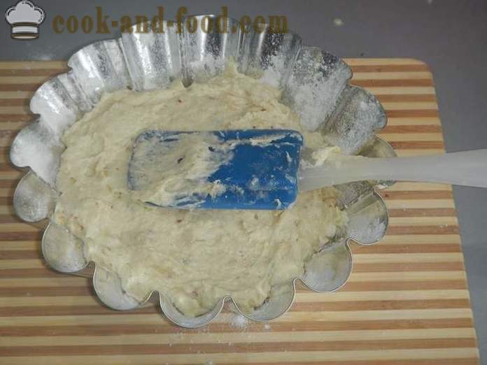 Απλή καρυδιάς cupcake σε κεφίρ - πώς να μαγειρεύουν μια τούρτα στο σπίτι, βήμα προς βήμα συνταγή με φωτογραφίες.