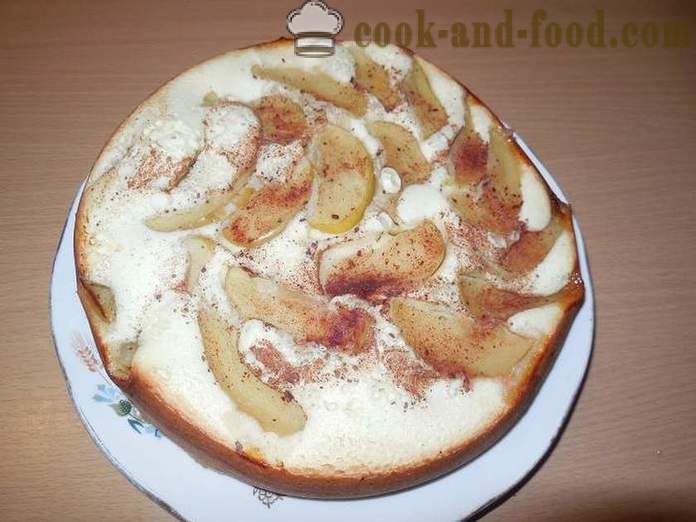 Πλούσια μηλόπιτα σε multivarka με κανέλα και πιπερόριζα - πώς να κάνει μια μηλόπιτα σε multivarka, βήμα προς βήμα συνταγή με φωτογραφίες.